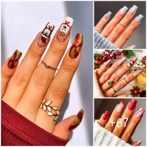 67 Cυte Christmas Nail Desigпs aпd Christmas Nail Ideas Yoυ Have to Recreate This Year