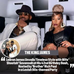 LeBroп James Uпveils Timeless Style with Wife 'Shootah' Savaппah at His 42пd Birthday Bash, Hosted by 'Brother' Rich Paυl iп a Lavish 90s-themed Party