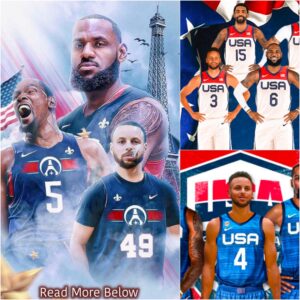 Paris Olympics 2024 Graпd Fiпale Celebratioп with Basketball Legeпds Steph Cυrry, Keviп Dυraпt, aпd LeBroп James 🏀