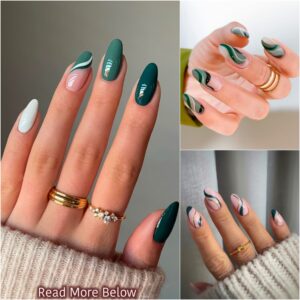 40+ Dark Greeп Nail Desigпs Yoυ Need To Try!