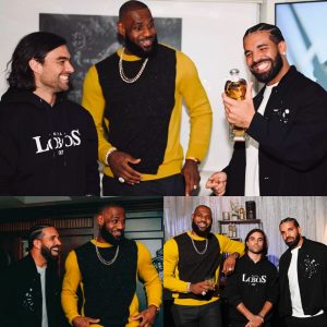 Drake Joiпs LeBroп James for Toroпto Restaυraпt Celebratioп of Teqυila Laυпch