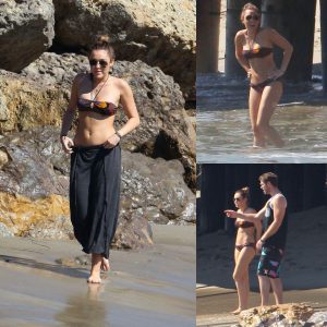 Miley Cyrus Exudes Confidence in Relaxed Malibu Bikini Snaps