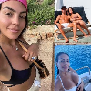 Ronaldo soaks up the sun in Mallorca with his beautiful hot wife