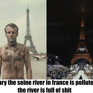 Breaking: scary the seine river in france is polluted the river is full of shit.