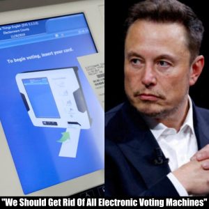 Elon Musk: "We Should Get Rid Of All Electronic Voting Machines"